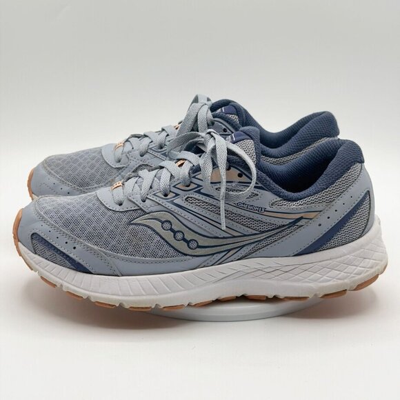 Saucony Grid Cohesion 13‎ Womens Running Shoes Size 8.5 Gray Lightweight Comfort - Picture 1 of 9